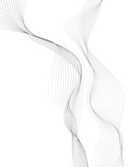 Abstract wave element for design. Digital frequency track equalizer. Stylized line art background.