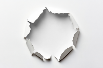 PNG Circle hole in white paper background design abstract.