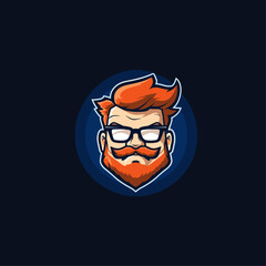 Gamer esports logo flat vector design