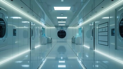 Corporate Espionage in a Futuristic Underground Laboratory Setting
