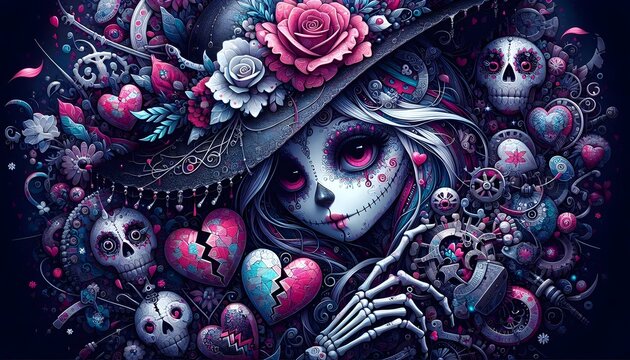 "Mu&ntilde;ecas M&iacute;sticas de Halloween".