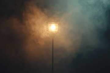 Soft Light in Dark Misty Environment