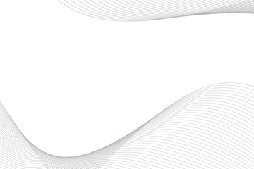 Abstract grey wave lines pattern on white background with space for your text Vector EPS 10