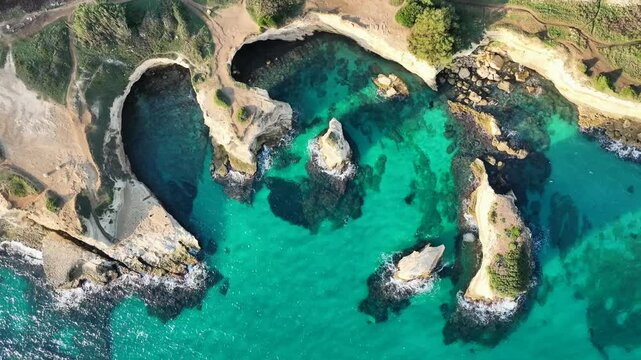 rock formation, Torre Sant'Andrea, Puglia, Italy