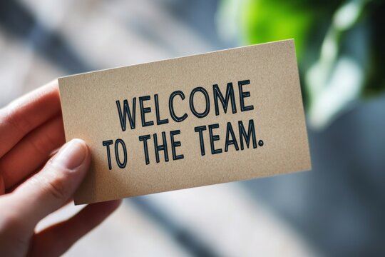 Welcome to the Team Greeting Card Design