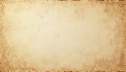 Obraz premium Sepia-colored paper background with torn edges, vintage texture for decorating cards and booklets in retro style 