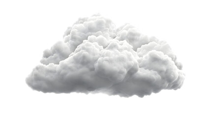 Cloud, isolated on white background