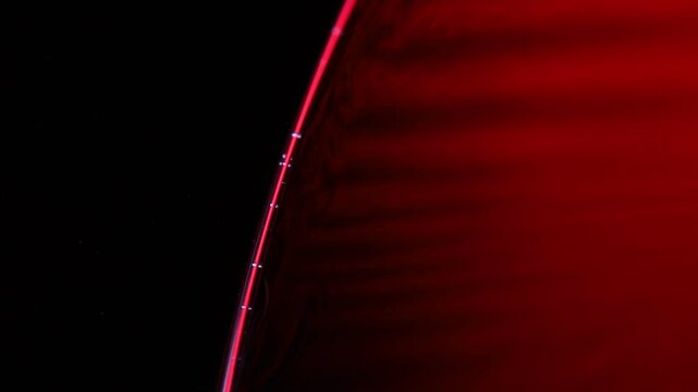 Red gradient, fluid background, liquid surface, fluid movement, red horror light, dark gloomy background, light moving	