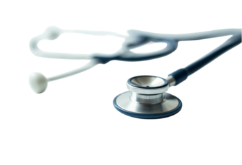 stethoscope on white background