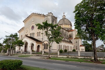 Obraz premium Church of Jesus of Miramar in Havana, Cuba with cupola