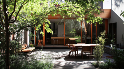 Obraz premium 自然と家