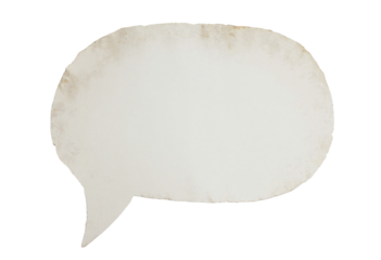 paper speech bubble