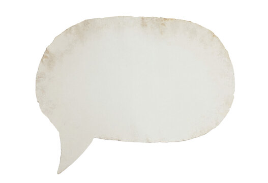 paper speech bubble