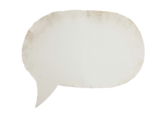 paper speech bubble