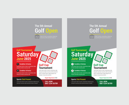 Golf tournament flyer template. golf tournament Sample text or golf club,
Design of flyers, brochures