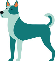 Dog vector art illustration eps