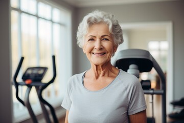 Obraz premium Portrait of a senior woman in wheelchair at nursing home