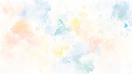 Abstract splashed watercolor textured background. Multicolored watercolor background. blue watercolor paint background design with colorful orange pink borders and bright center, watercolor bleed and