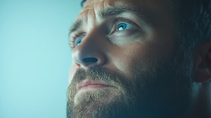 Fototapeta premium Introspective Doctor in Cinematic Portrait