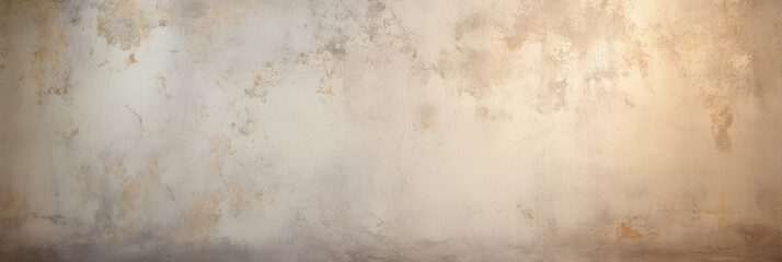 Fototapeta premium Distressed cement backdrop, chalky finish, soft beige and ivory tones.