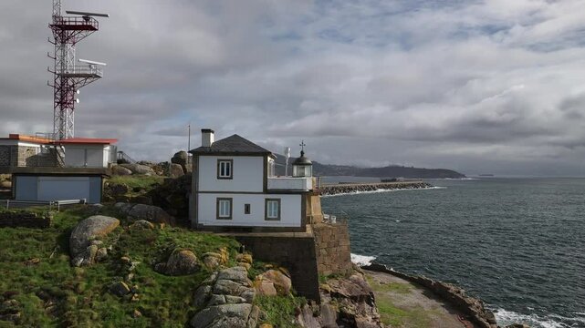 Faro Cabo Priorino de Ferrol en Coruna Galicia