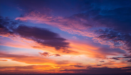 Fototapeta premium Beautiful sky background after sunset