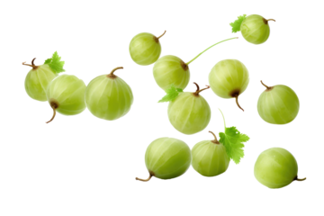 Amla or Indian gooseberry on transparent background