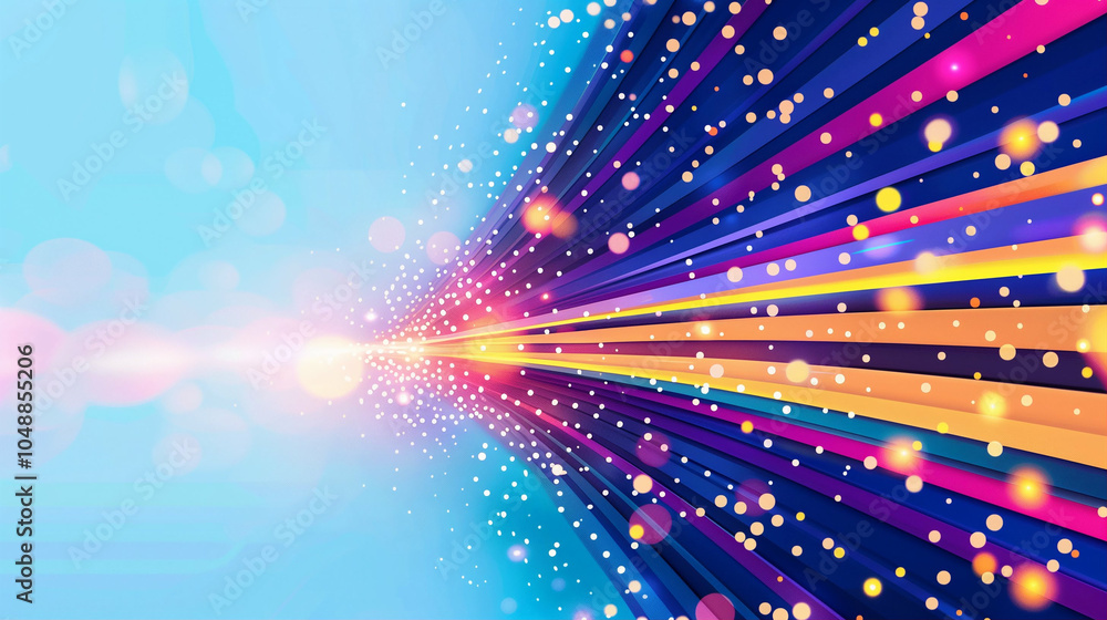 Poster abstract graphic design with colorful background creating dynamic effects and vibrant patterns