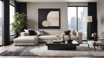 contemporary stylish living room design