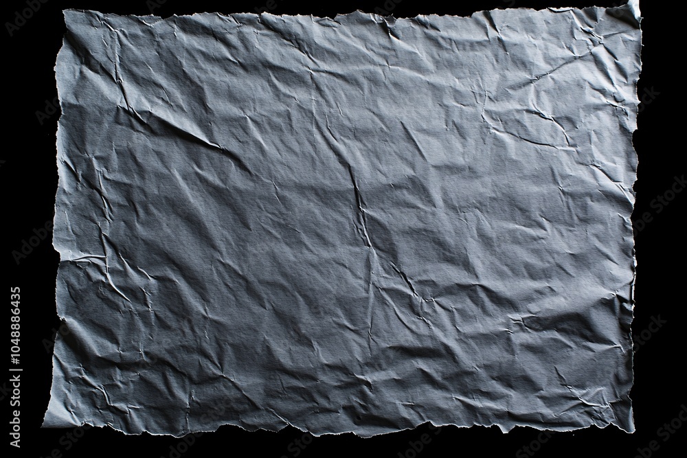 Poster crumpled grey paper texture background abstract design element