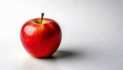 red apple isolated on white