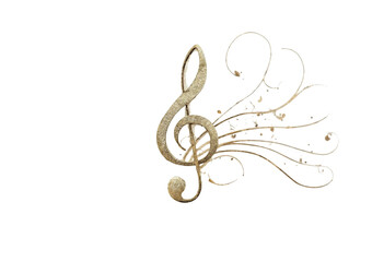 Obraz premium treble clef on white background