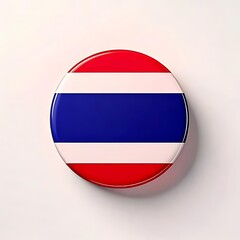 Fototapeta premium Round icon of the Thailand flag