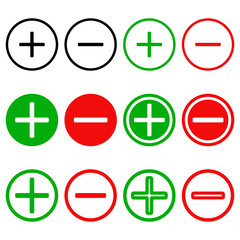 Fototapeta premium Check mark and cross mark icon set. Right and wrong icon set. Yes and No illustration. Checkbox icon isolated.Yes and No illustration. Checkbox icon isolated.