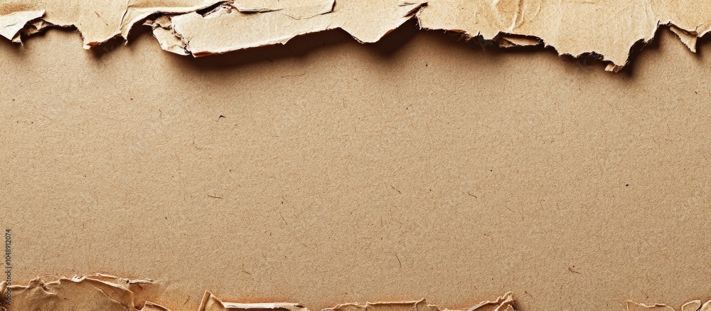 Aufkleber Recycled cardboard paper texture. with copy space image. Place for adding text or design