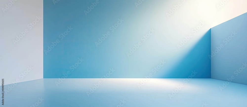 Fototapete bluish background featuring a color gradient. with copy space image. Place for adding text or design