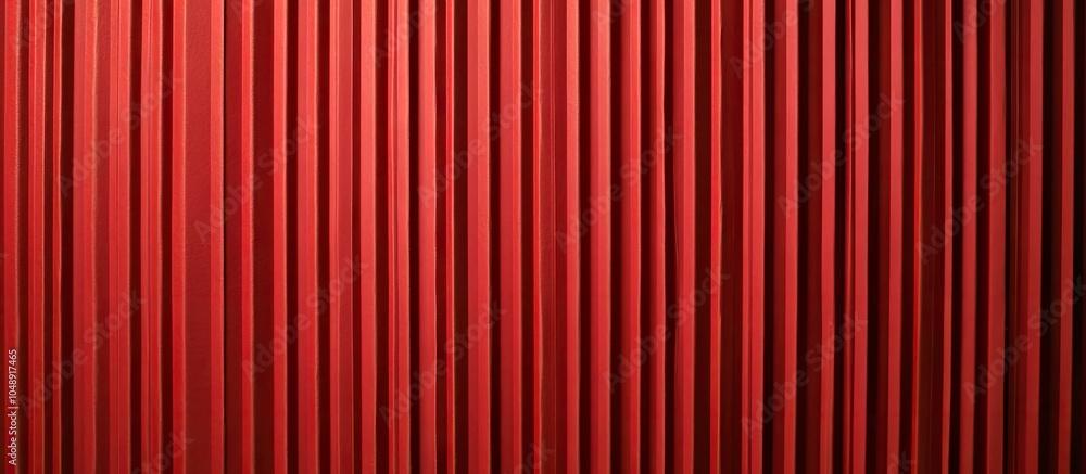 Aufkleber Red corrugated paper texture suitable for backgrounds Vibrant color with copy space for adding text or objects