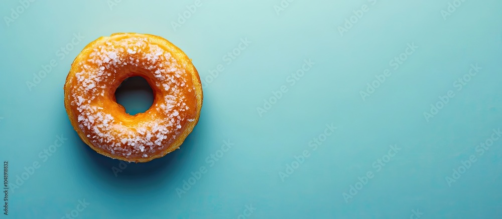 Poster halved carrot doughnut. with copy space image. place for adding text or design