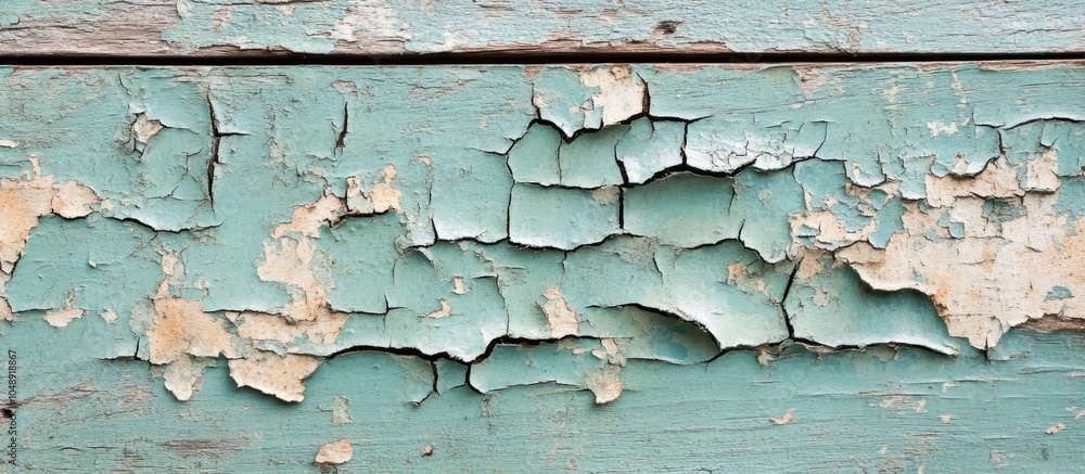 Aufkleber vintage painted wooden background texture featuring a weathered rustic wall with peeling paint avail