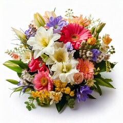 Freigestellte Fr&uuml;hlingsblumen-Arrangements in Pastellt&ouml;nen &ndash; Perfekt f&uuml;r Fr&uuml;hlingsdekoration und Wellnesswerbung