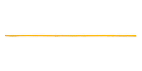 Isolated yellow pencil line on transparent background.