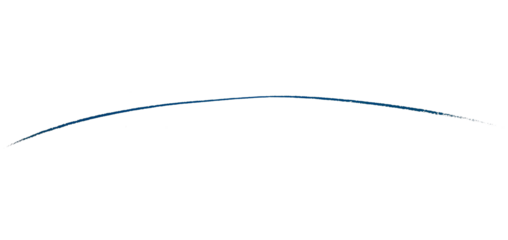 Isolated blue pencil line on transparent background.
