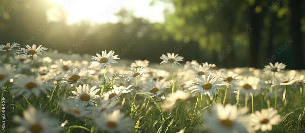 Aufkleber daisy patch. with copy space image. Place for adding text or design