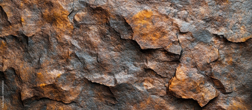 Poster background pattern natural brown rough stone texture or background with copy space for text decorati