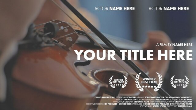 Classy Movie Promo Trailer Title Intro
