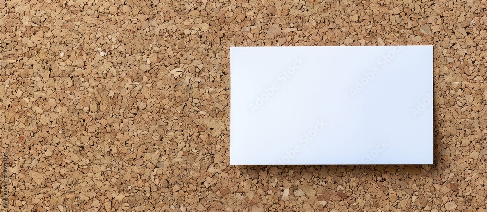 Aufkleber white card on a corkboard finance theme. with copy space image. place for adding text or design