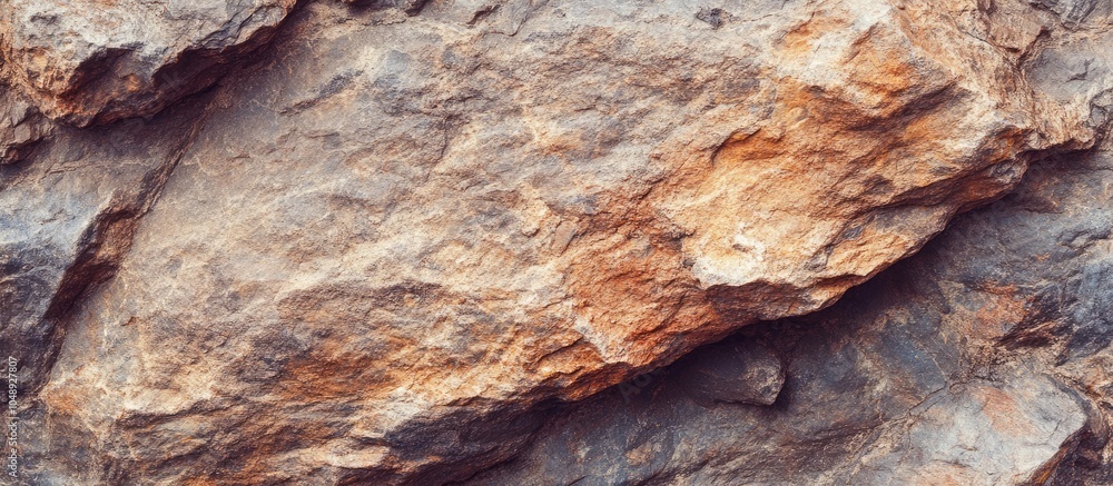 Poster Background Pattern Natural Brown Rough Stone Texture or Background with Copy Space for Text Decoration