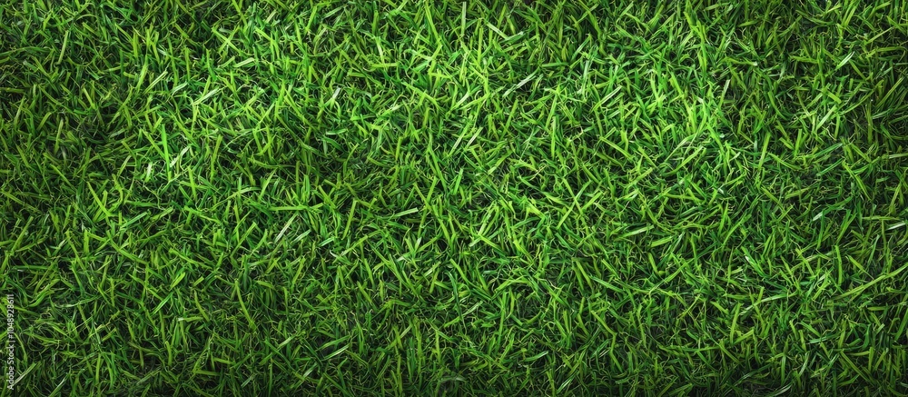 Aufkleber The texture of the artificial green grass is quite lovely making it an excellent choice for a background. with copy space image. Place for adding text or design