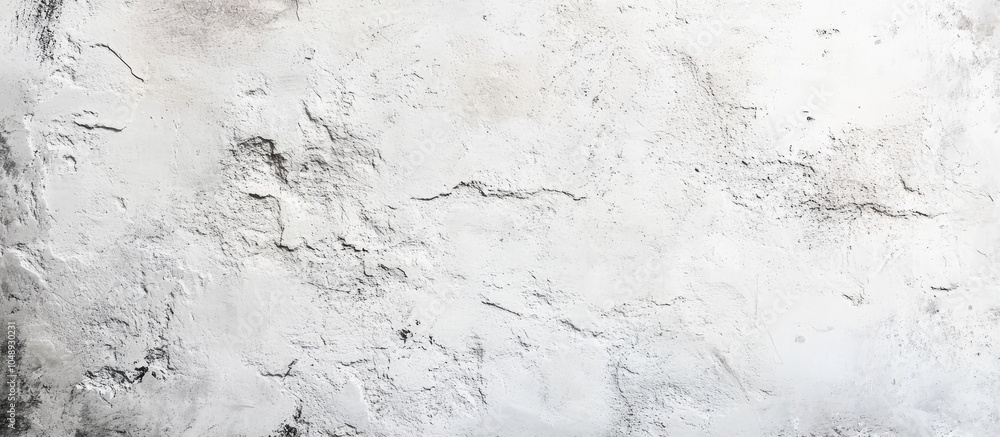 Aufkleber Dirty white plaster wall featuring a background texture of gray natural scratches. with copy space image. Place for adding text or design