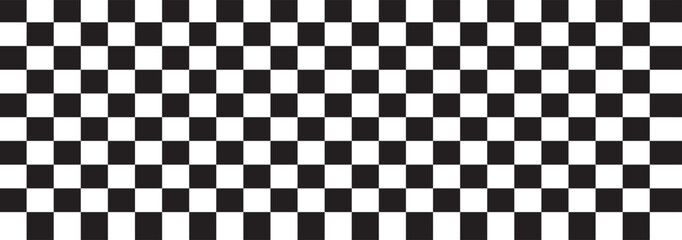 Black and white checker pattern vector illustration. Chess board. Abstract checkered checkerboard for game. eps 10